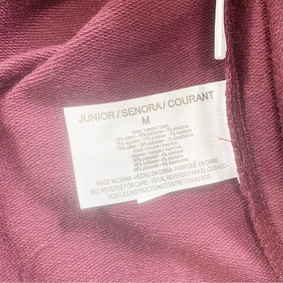 WILLIAM RAST Burgundy Long Sleeve Top Sweats Winter Jewel Neck Top Medium - Picture 11 of 13